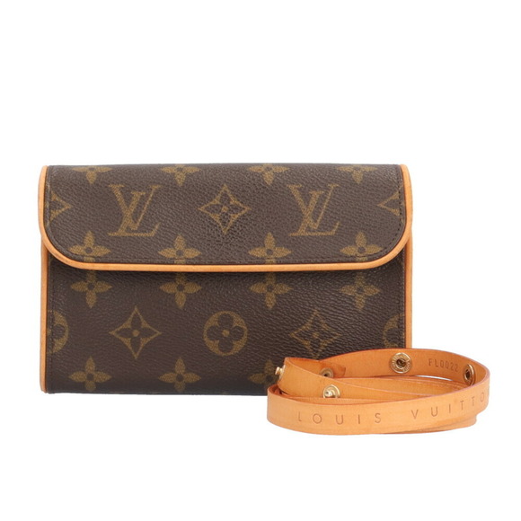LOUIS VUITTON Authentic Brown Monogram Canvas Pochette Fanny Pack